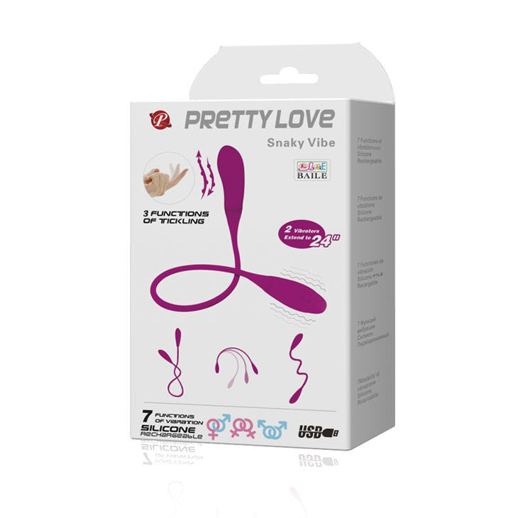 PRETTY LOVE - SMART SNAKY VIBE VIBRATOR 7 V + 3 TICKLING - 53Xshop