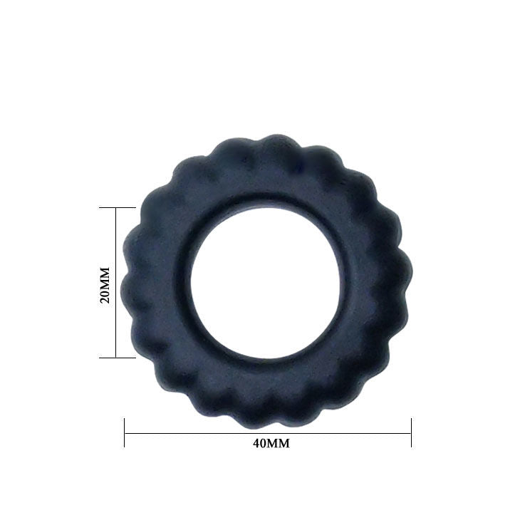 BAILE - TITAN COCKRING BLACK 2 CM - 53Xshop