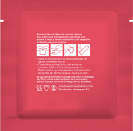 CONFORTEX - STRAWBERRY CONDOM 144 UNITS - 53Xshop