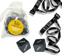 INEDIT - KIT BAG ORGANZA TIES BLACK - 53Xshop