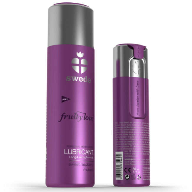 SWEDE - FRUITY LOVE LUBRICANT RASPBERRY RHUBARB 50 ML - 53Xshop