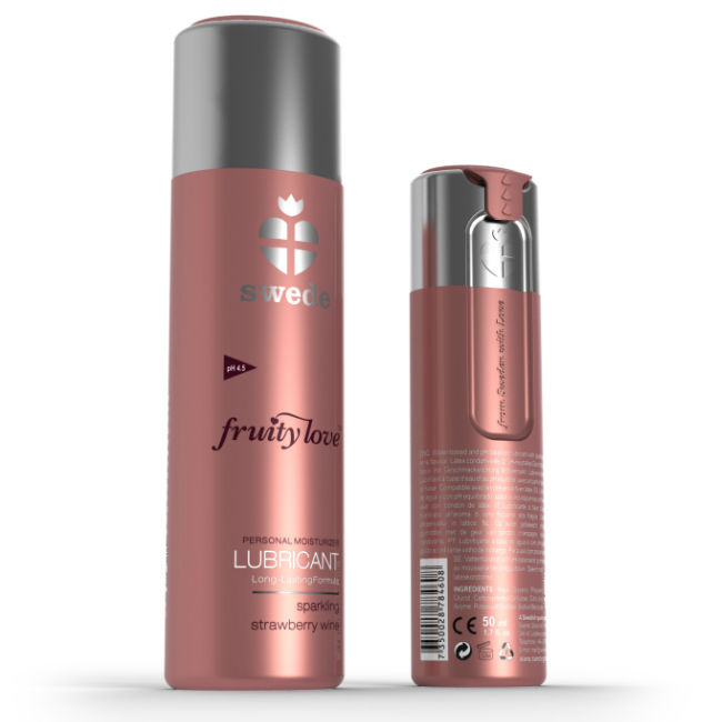 SWEDE - FRUITY LOVE LUBRICANT SPARKLING STRAWBERRY WINE 50 ML - 53Xshop