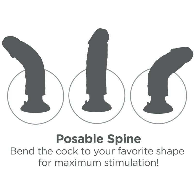 KING COCK - 15.24 CM VIBRATING COCK FLESH - 53Xshop
