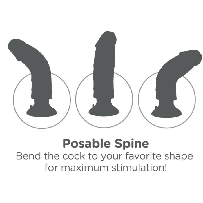 KING COCK - 23 CM VIBRATING COCK FLESH - 53Xshop