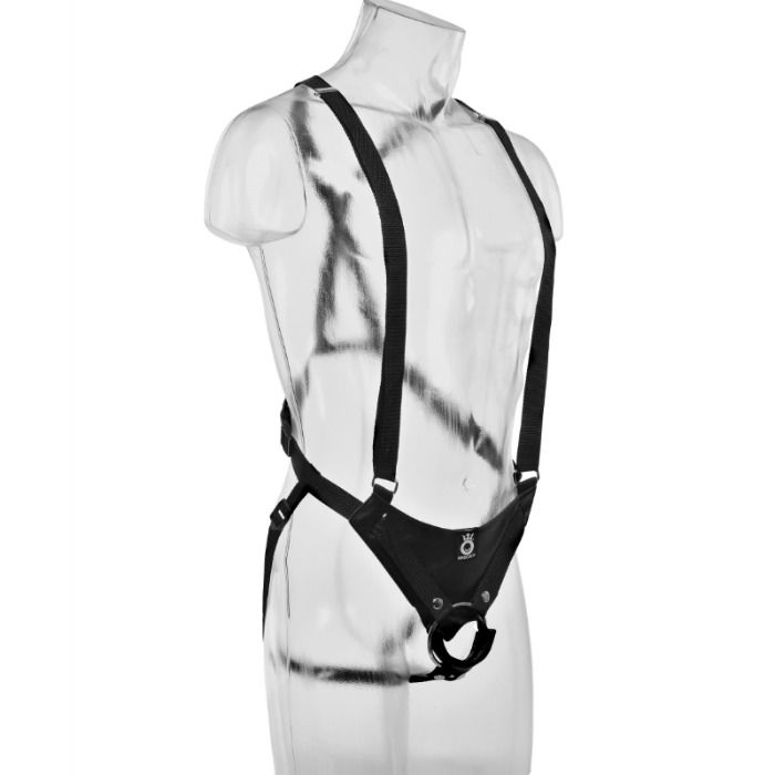 KING COCK - 28 CM HOLLOW STRAP-ON SUSPENDER SYSTEM FLESH - 53Xshop