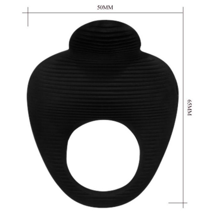 PRETTY LOVE - THIMBLE VIBRATOR RING BLACK - 53Xshop