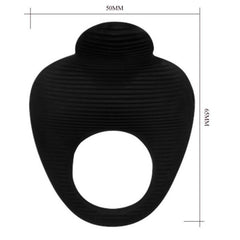 PRETTY LOVE - THIMBLE VIBRATOR RING BLACK - 53Xshop