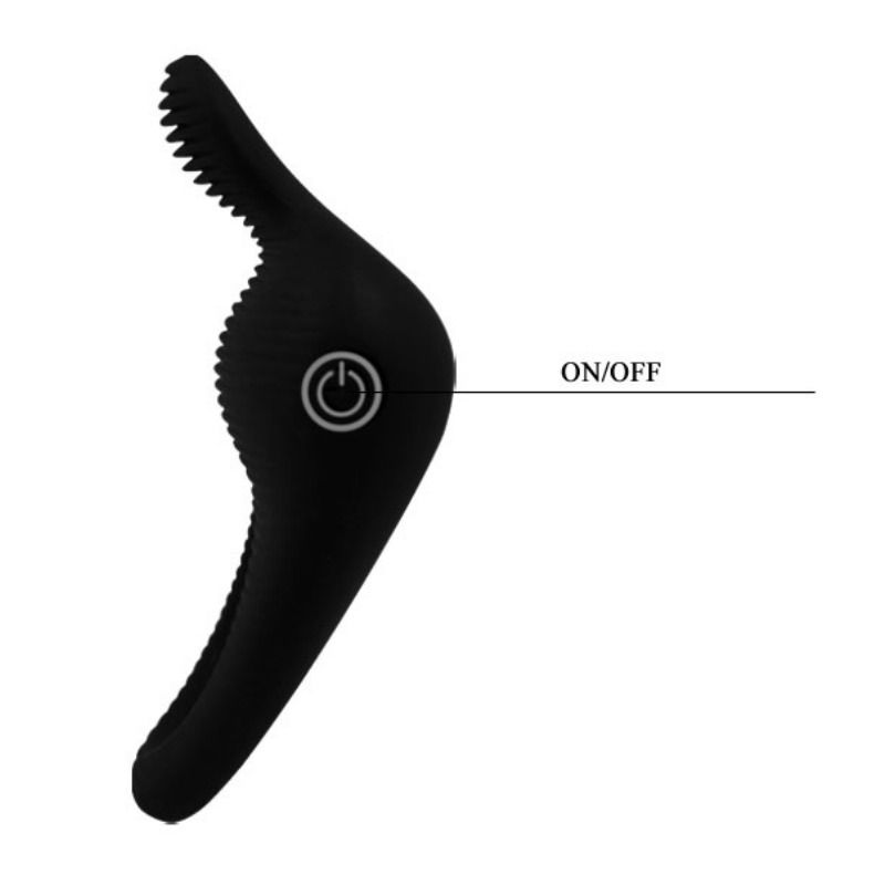PRETTY LOVE - THIMBLE VIBRATOR RING BLACK - 53Xshop