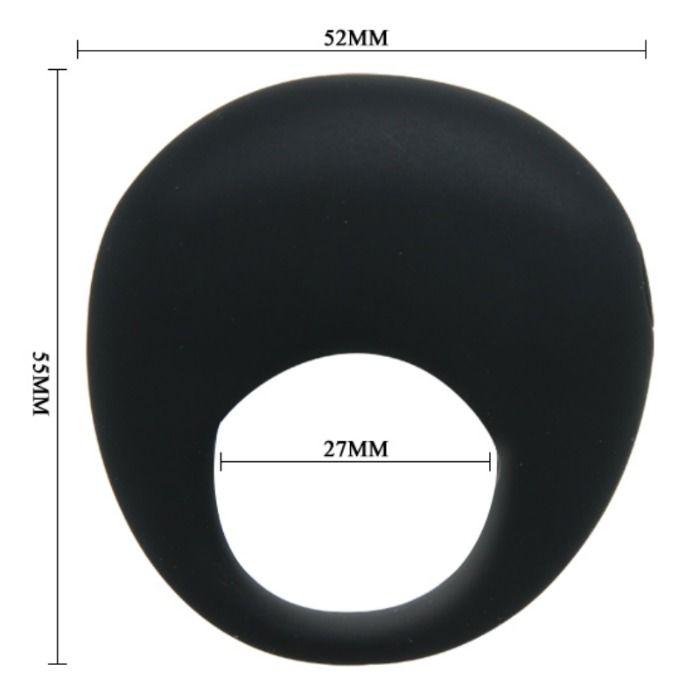 PRETTY LOVE - TRAP VIBRATOR RING BLACK - 53Xshop