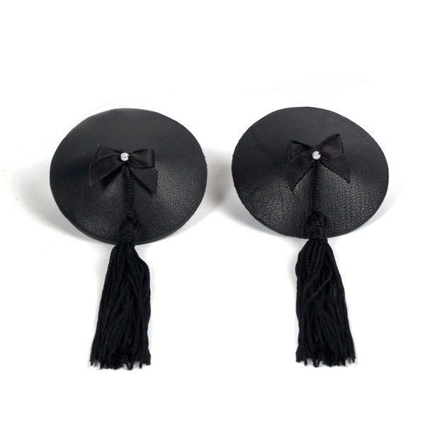BIJOUX - BURLESQUE BLACK NIPPLE COVERS - 53Xshop