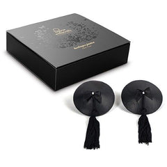 BIJOUX - BURLESQUE BLACK NIPPLE COVERS - 53Xshop
