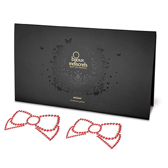 BIJOUX - MIMI BOW RED NIPPLE COVERS. - 53Xshop