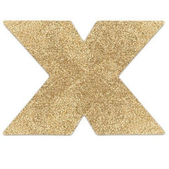 BIJOUX - INDISCRETS FLASH CROSS GOLD NIPPLE COVERS - 53Xshop
