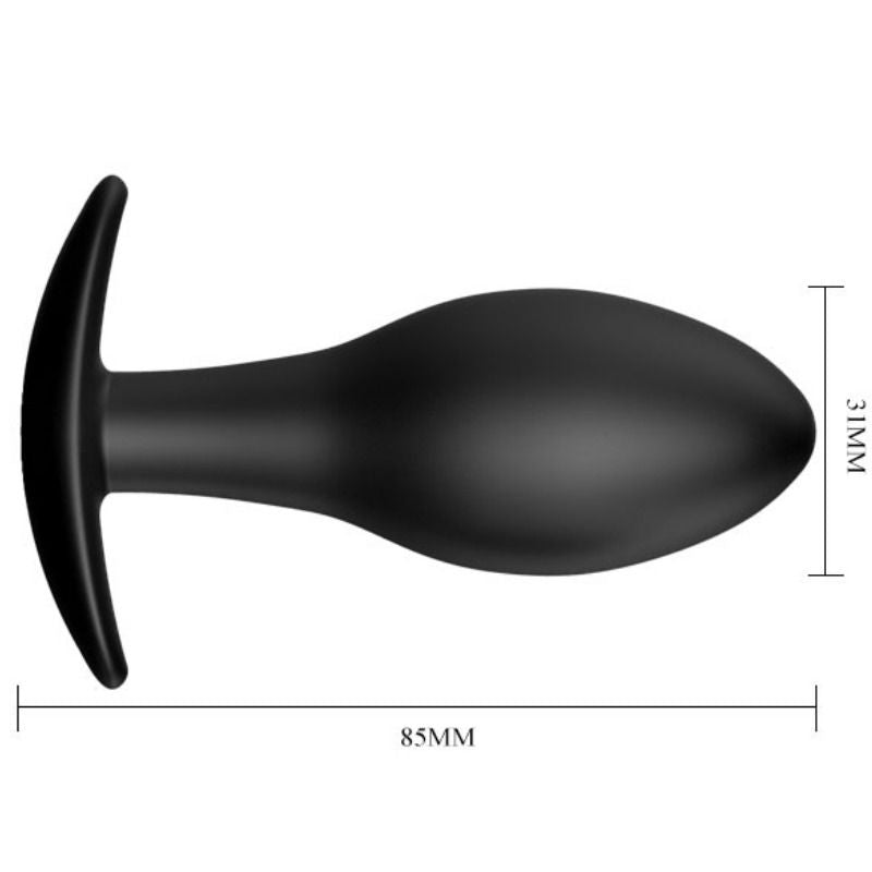 PRETTY LOVE - ANAL PLUG SILICONE ANCHOR 8.5 CM BLACK - 53Xshop