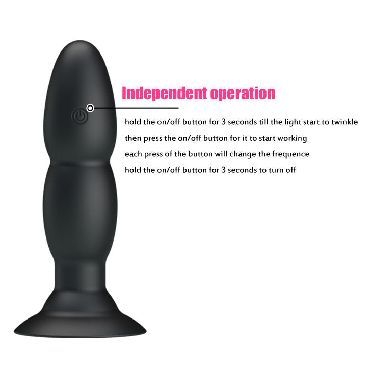 PRETTY LOVE - PLUG VIBRATOR AND ROTATION BY REMOTE CONTROL - 53Xshop