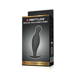 PRETTY LOVE - SILICONE ANAL PLUG 11.7 CM BLACK - 53Xshop