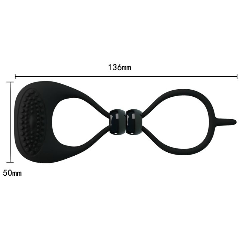 PRETTY LOVE - DOUBLE RING FOR PENIS AND TESTICLES - 53Xshop