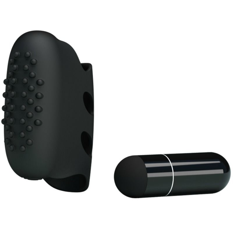 PRETTY LOVE - FLIRTATION STEWARD BLACK VIBRATION THIMBLE - 53Xshop