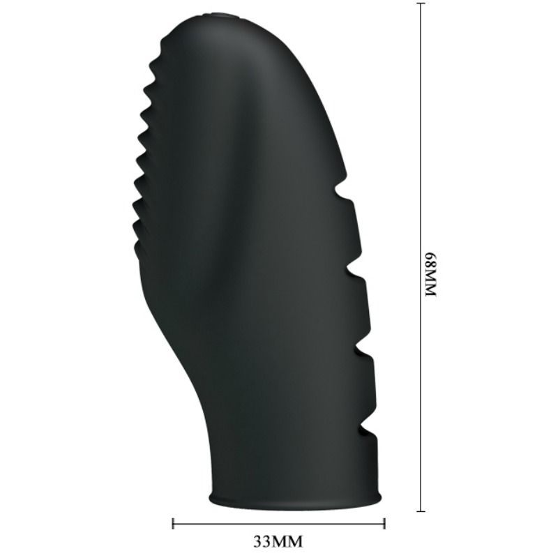 PRETTY LOVE - FLIRTATION STANFORD BLACK VIBRATION THIMBLE - 53Xshop