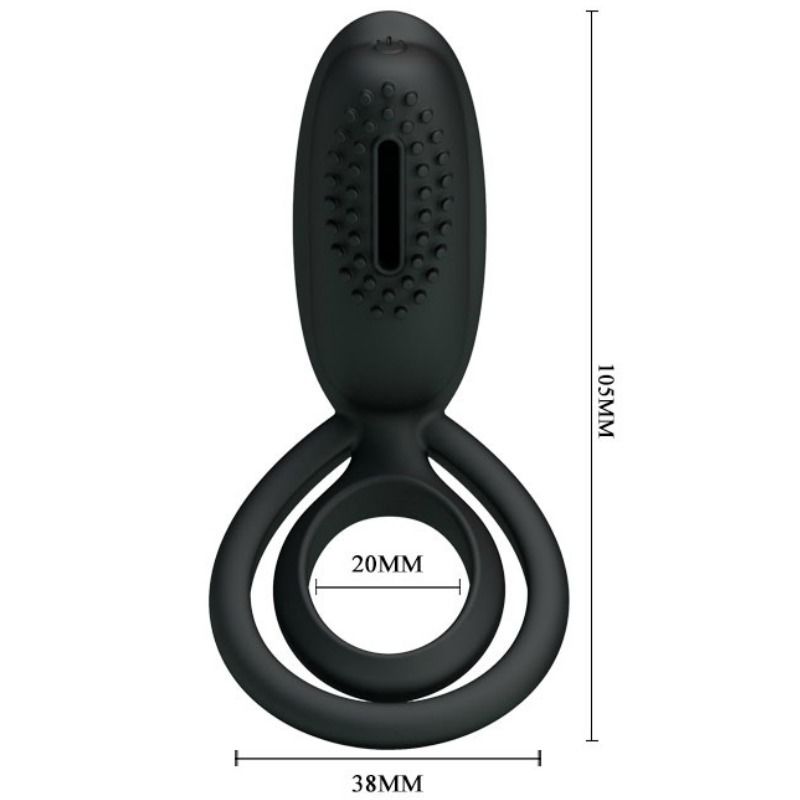 PRETTY LOVE - ESTHER VIBRATING RING WITH STIMULATOR - 53Xshop