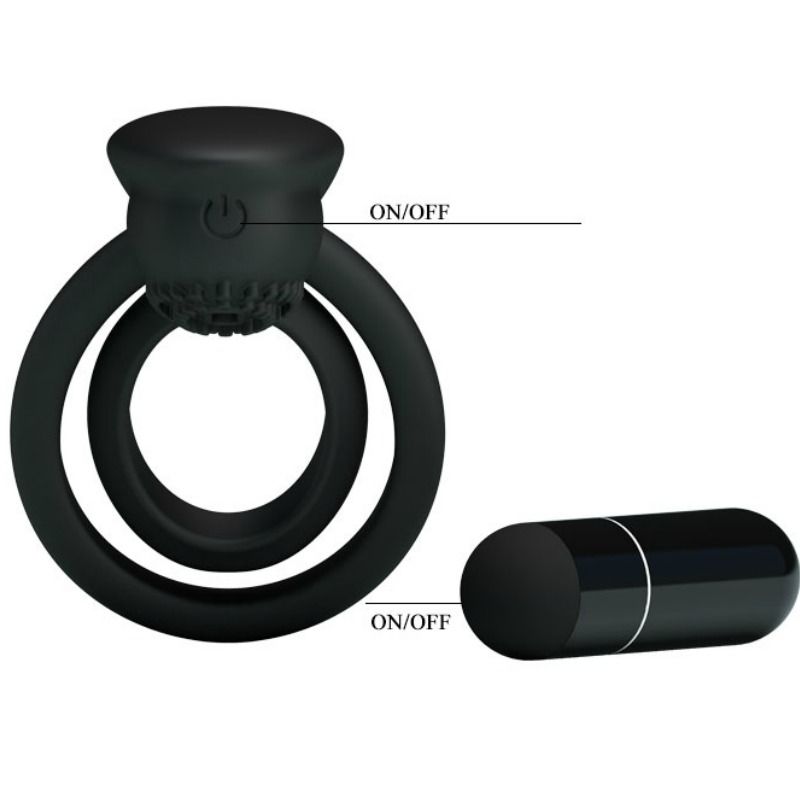 PRETTY LOVE - ESTHER VIBRATING RING WITH STIMULATOR - 53Xshop