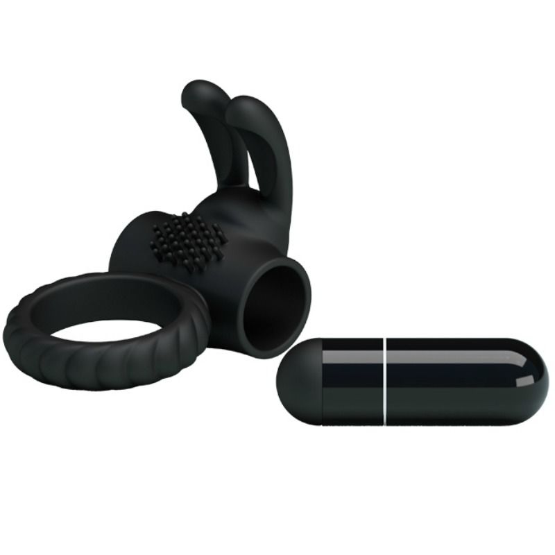 PRETTY LOVE - EUDORA VIBRATING RING WITH STIMULATOR - 53Xshop