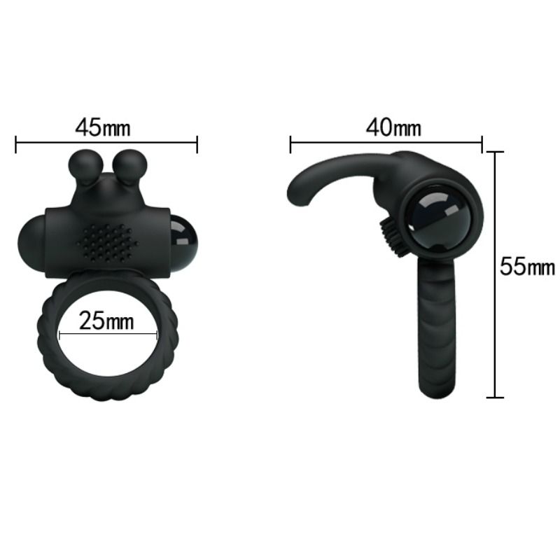 PRETTY LOVE - EUDORA VIBRATING RING WITH STIMULATOR - 53Xshop
