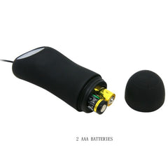 PRETTY LOVE - SILICONE ANAL PLUG 12 VIBRATION MODES BLACK - 53Xshop