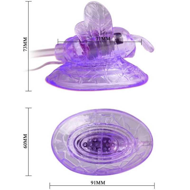 BAILE - LILAC CLITORIS STIMULATION VIBRATING BUTTERFLY - 53Xshop
