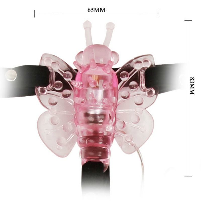 BAILE - HARNESS WITH MULTIVESPEED VIBRATING BUTTERFLY - 53Xshop