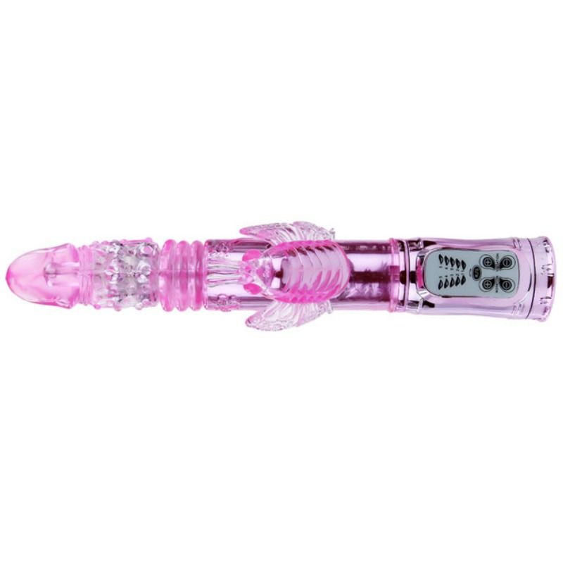 BAILE - RECHARGEABLE VIBRATOR WITH ROTATION AND THROBBING BUTTERF STIMULATOR - 53Xshop