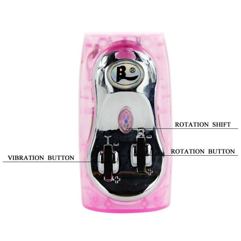 BAILE - VIBRATOR WITH ROTATION AND RABBIT MULTIVE SPEED AND MULTIROTATION - 53Xshop