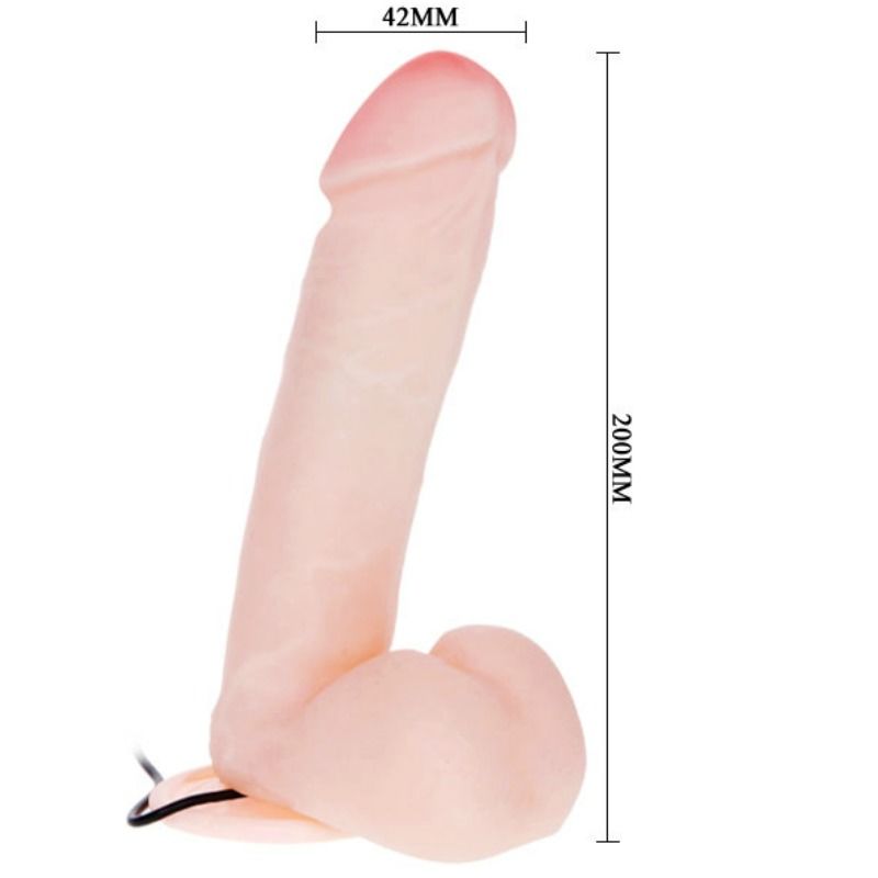 BAILE - REALISTIC DILDO WITH VIBRATION AND ROTATION 20 CM - 53Xshop