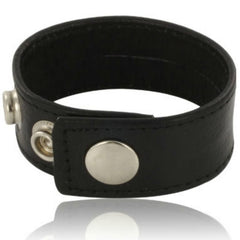 LEATHER BODY - ADJUSTABLE LEATHER STRAP FOR PENIS BLACK - 53Xshop
