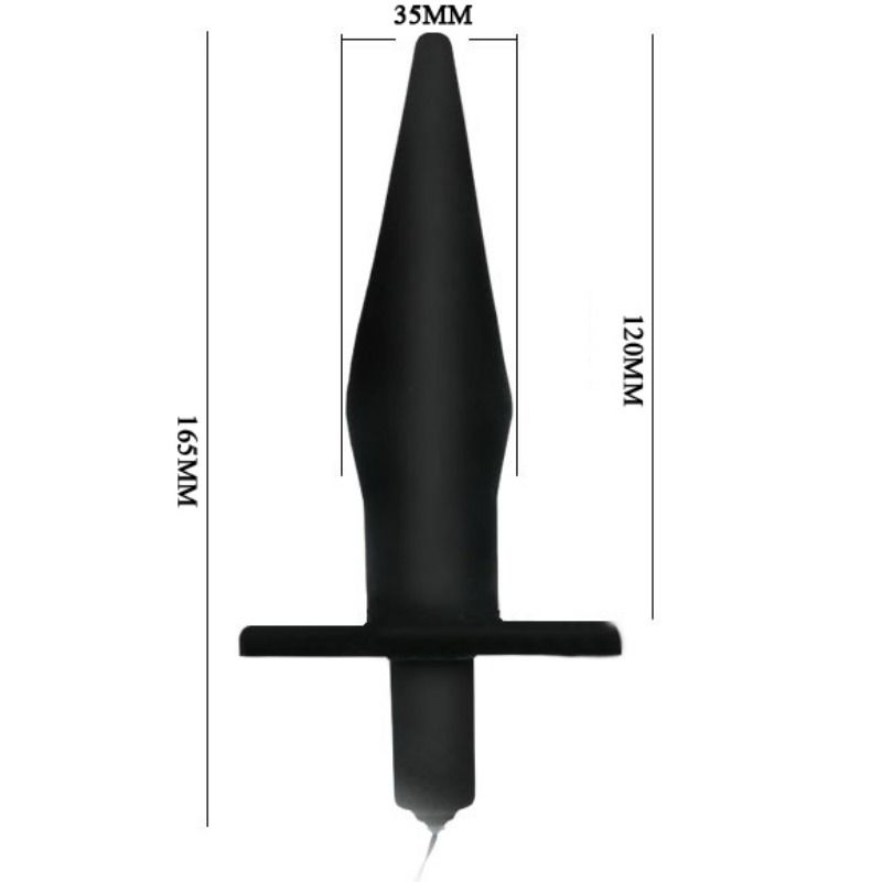 BAILE - DANCE BUTT ANAL PLUG WITH VIBRATION BLACK - 53Xshop