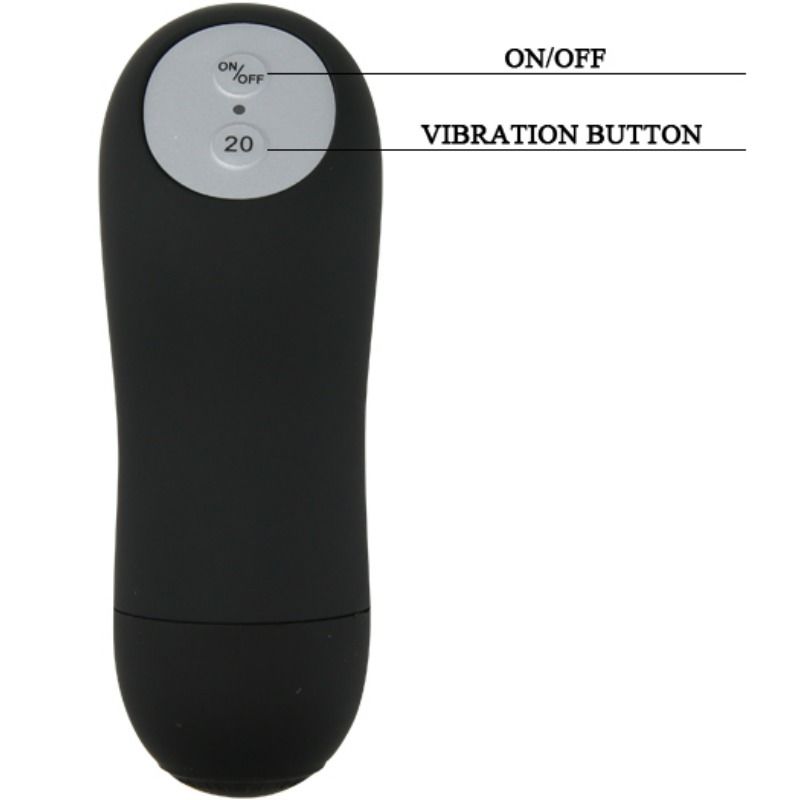 BAILE - DANCE BUTT ANAL PLUG WITH VIBRATION BLACK - 53Xshop