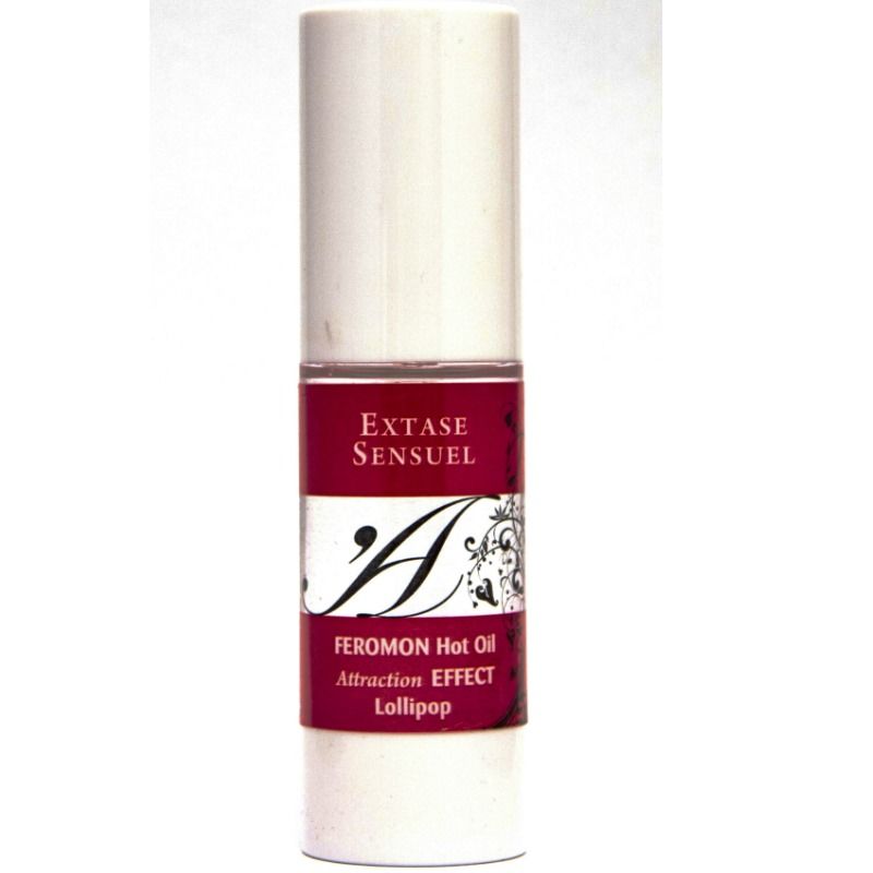 EXTASE SENSUAL - HEATING EFFECT MASSAGE OIL WITH LOLLIPOP PHEROMONES 30 ML - 53Xshop