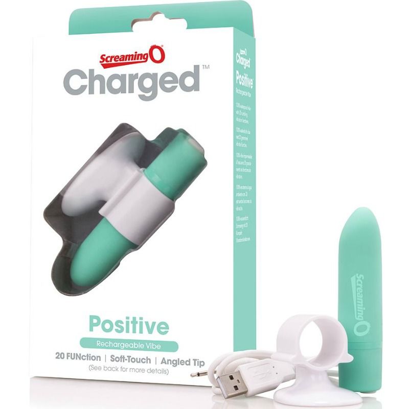 SCREAMING O - RECHARGEABLE MASSAGE POSITIVE GREEN - 53Xshop