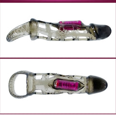 BAILE - PENIS EXTENSION SLEEVE WITH VIBRATION AND STRAP 13.5 CM - 53Xshop