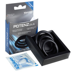 JOYDIVISION POTENZDUO - PLUS 3 BLACK RINGS SET - S, M, L - 53Xshop