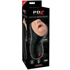PDX ELITE - DEEP THROAT VIBRATING STROKER - 53Xshop