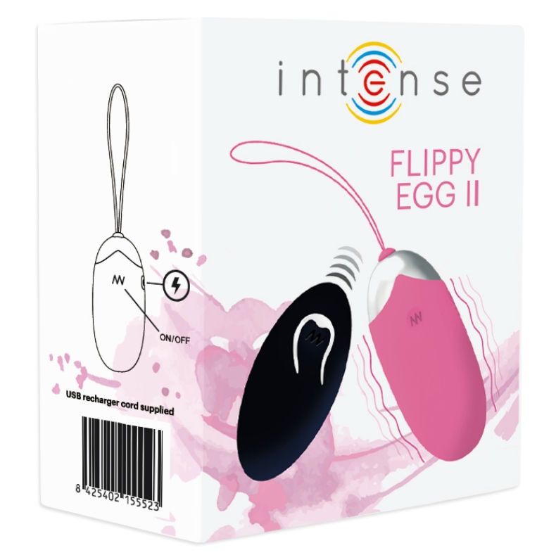 INTENSE - FLIPPY II VIBRATING EGG WITH REMOTE CONTROL PINK - 53Xshop