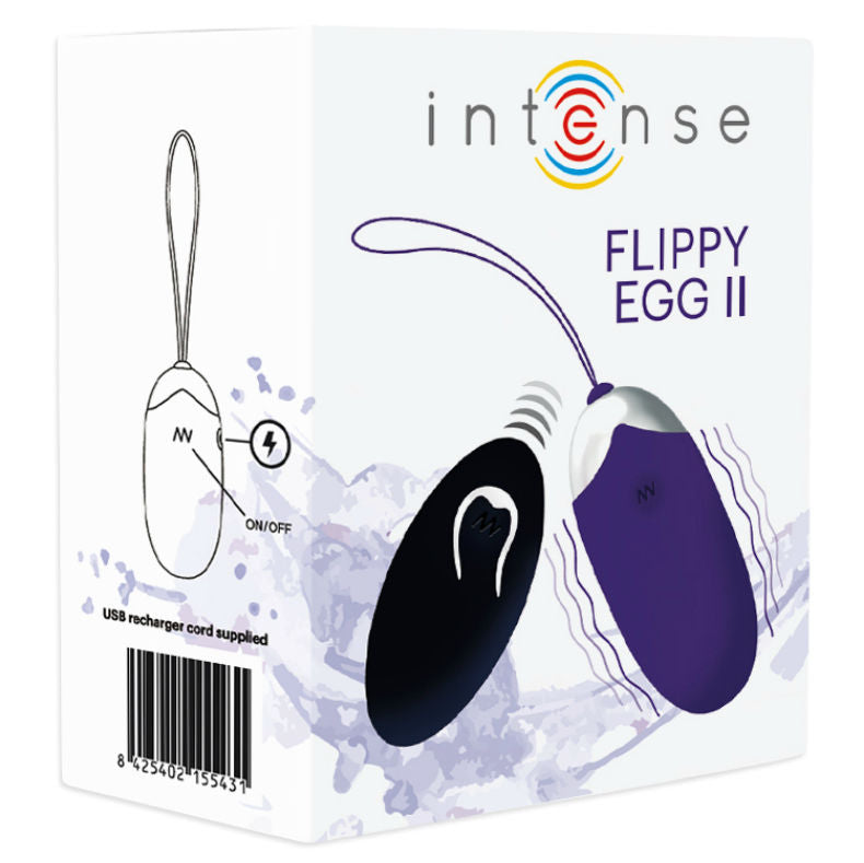 INTENSE - FLIPPY II VIBRATING EGG WITH REMOTE CONTROL PURPLE - 53Xshop