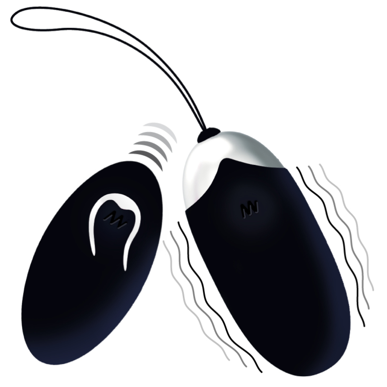 INTENSE - FLIPPY II VIBRATING EGG WITH REMOTE CONTROL BLACK - 53Xshop