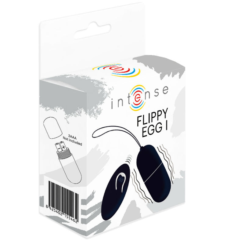 INTENSE - FLIPPY I VIBRATING EGG WITH REMOTE CONTROL BLACK - 53Xshop