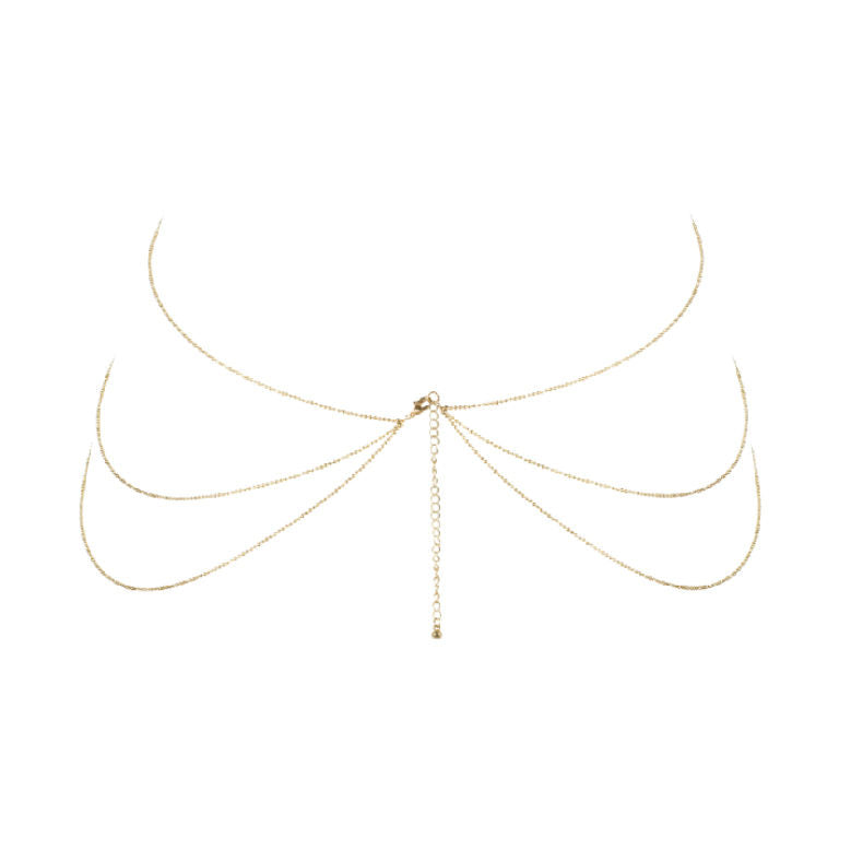 BIJOUX - MAGNIFIQUE METAL CHAINS FOR THE BODY 8 GOLD - 53Xshop