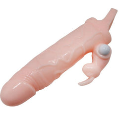 BAILE - BRAVE MAN PENIS COVER WITH RABBIT AND DOUBLE ENGINE FLESH 16.5 CM - 53Xshop