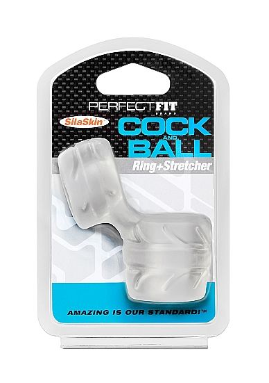 PERFECT FIT BRAND - SILASKIN COCK & BALL TRANSPARENT - 53Xshop