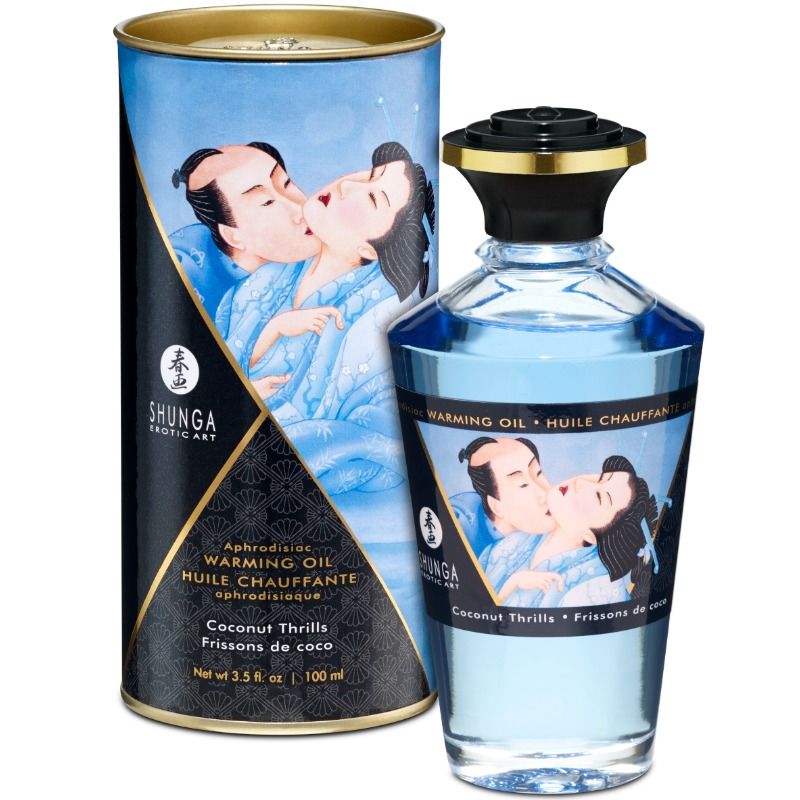 SHUNGA - COCONUT FLAVOR HEAT EFFECT MASSAGE OIL 100 ML - 53Xshop