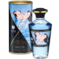 SHUNGA - COCONUT FLAVOR HEAT EFFECT MASSAGE OIL 100 ML - 53Xshop